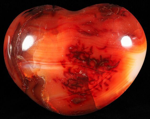Colorful Carnelian Agate Heart #59504